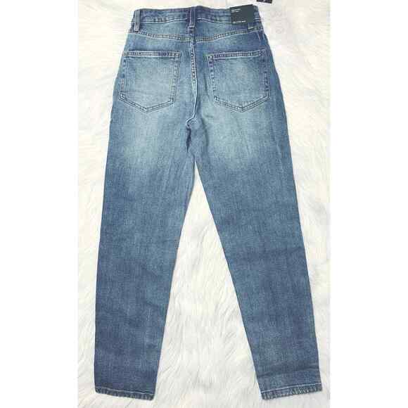 Wild Fable Highest Rise Mom Jeans Light-Mid Wash Distressed - Picture 2 of 5